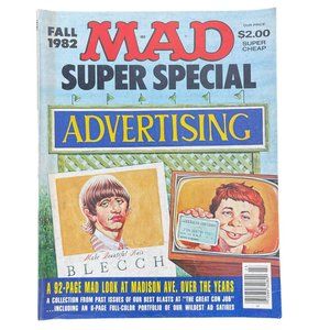 Vintage 1982 MAD Super Special ADVERTISING Collectible Comedy‎ Satire Comic Book